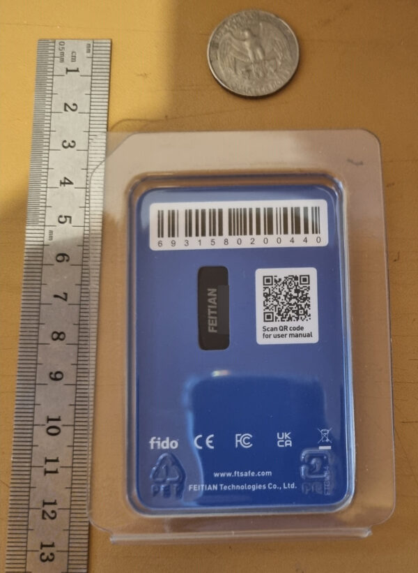 Feitian ePass FIDO2 NFC USB-A SecurityKey – K9