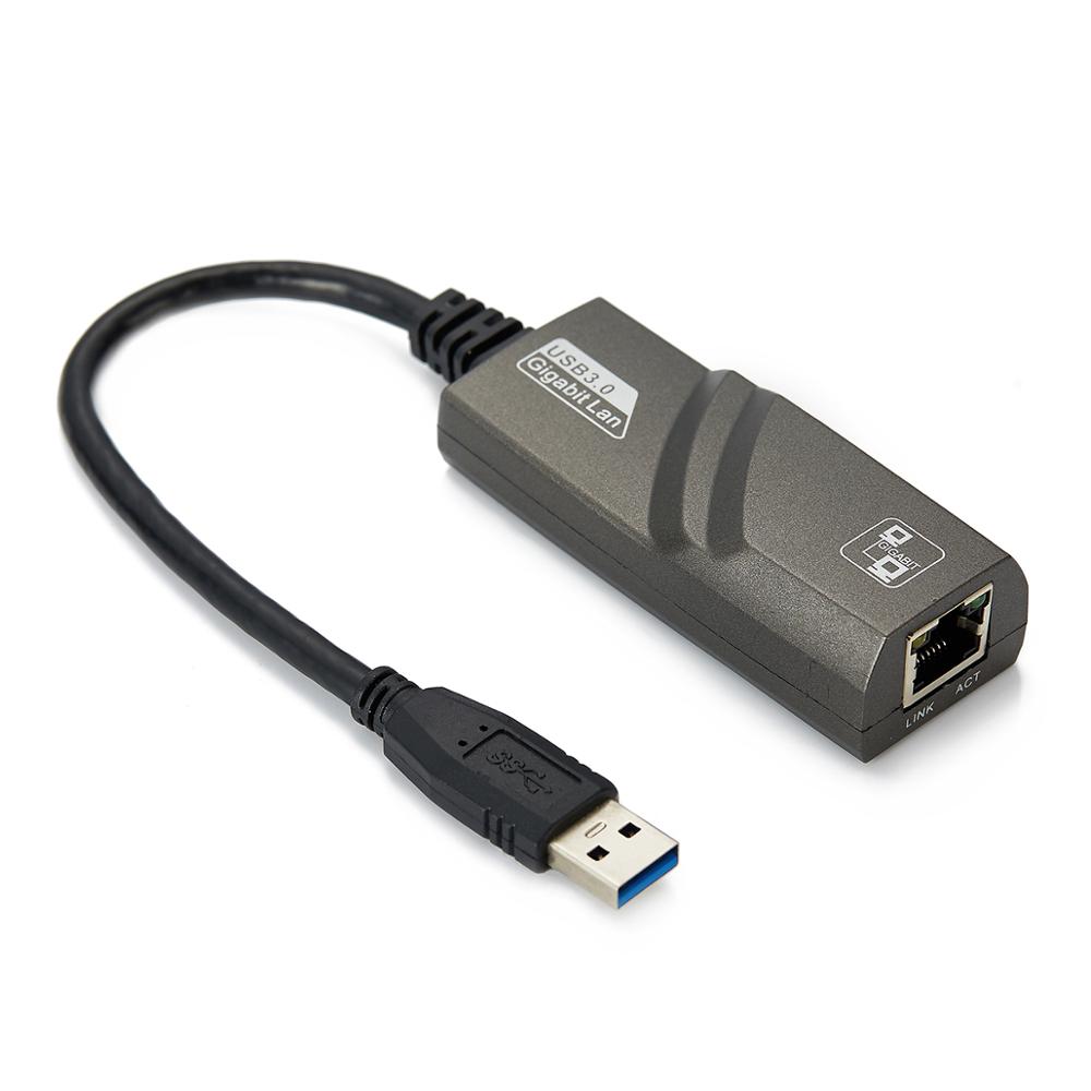 USB 3.0 to Gigabit Ethernet LAN Network Adapter – High-Speed Wired Internet for MacBook, Laptop, and Desktop