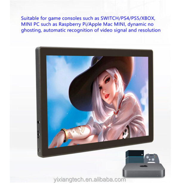10,1 tommu IPS-snertiskjár með HDMI- og USB-C-tengjum - Image 18