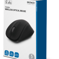Wireless Optical Mouse 2.4GHz 1200 DPI 3-Button Black