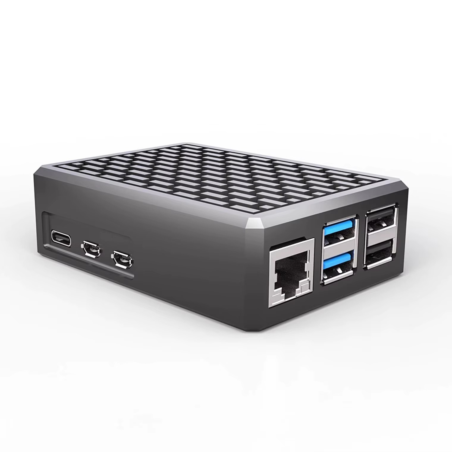 Raspberry Pi 5 Aluminum Passive Case with Built-In Heatsink