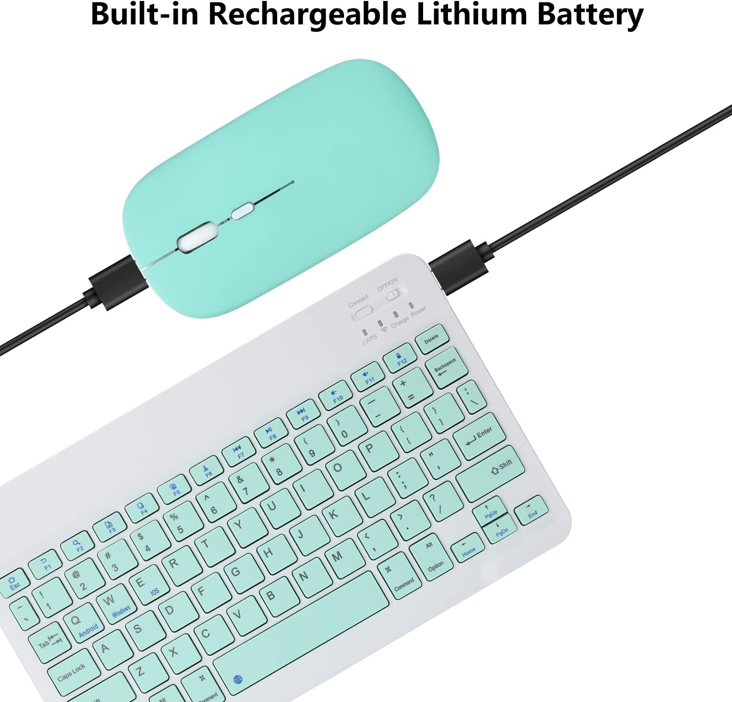 Slim þráðlaus lyklaborðsmús