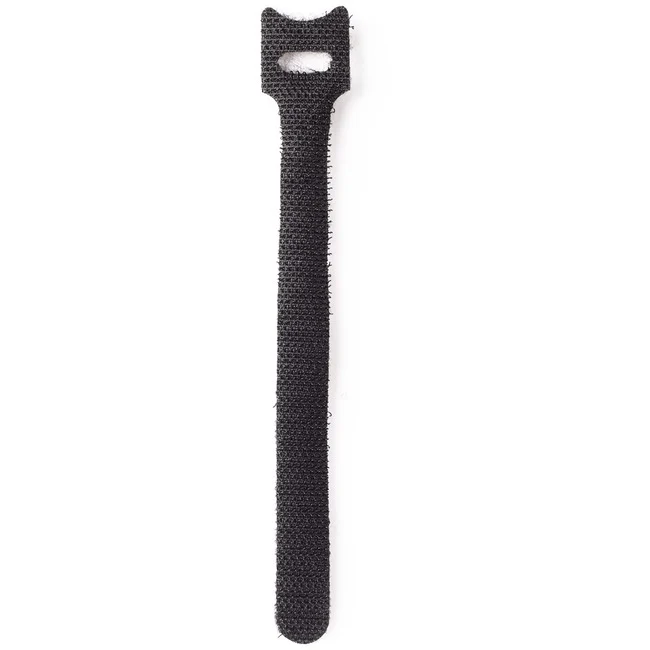 6-Inch Reusable Hook and Loop Cable Ties, 100-Pack, Black