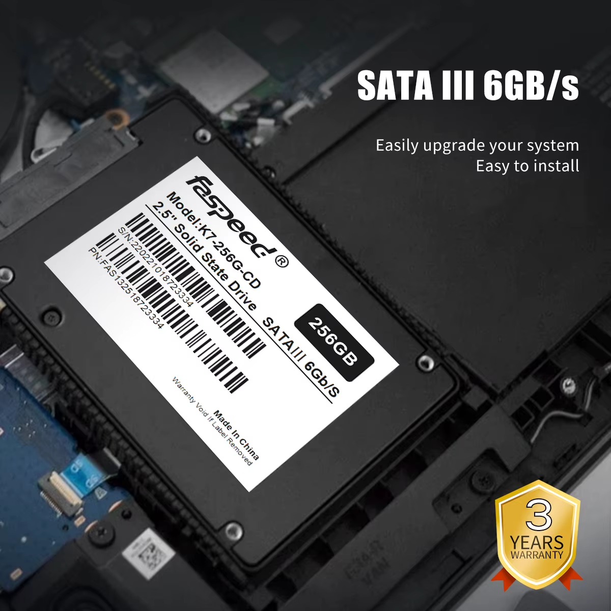 FastSpeed SATA3 2.5-Inch Internal SSD for Laptop & Desktop - Image 5