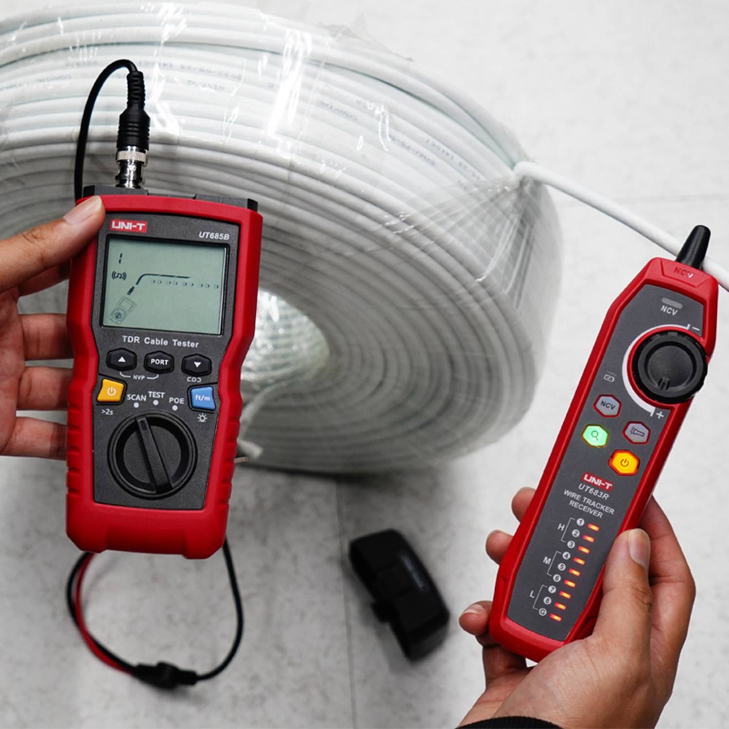 UNI-T UT685B Kit TDR Cable Tester – RJ11/RJ45/Coax + POE Detection - Image 5