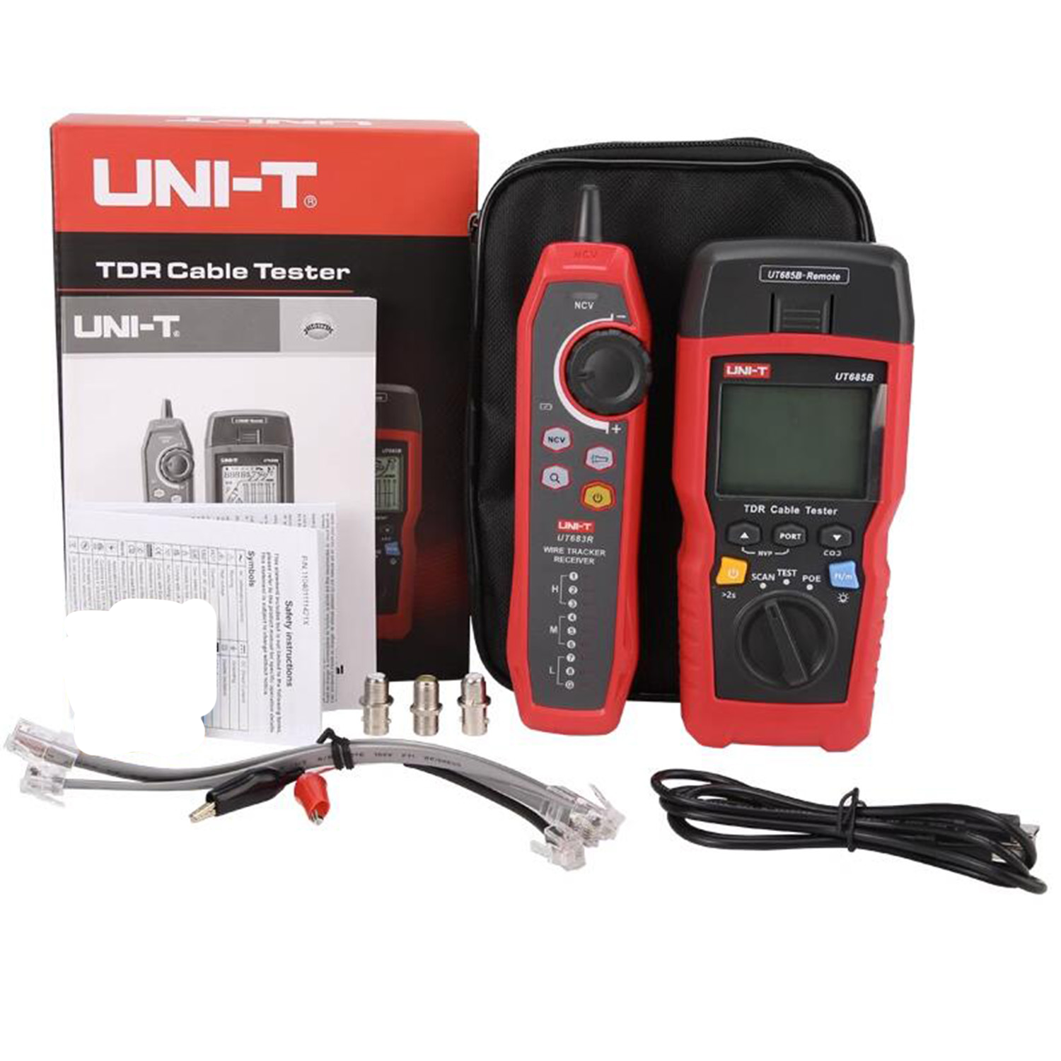 UNI-T UT685B Kit TDR Cable Tester – RJ11/RJ45/Coax + POE Detection - Image 3