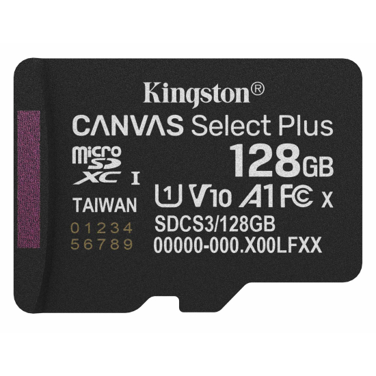 Kingston 128GB microSDXC Canvas Select Plus G3 A1 150MB/s